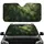 Verdant Monstera Deliciosa Leaves Tropical Foliage - Home Decor Gift for Plant Lovers Car Sunshade - 1