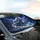 White Arctic Wolf Koi Fish Night Sky - Wildlife Lover Gift Car Sunshade - 6