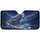 White Arctic Wolf Koi Fish Night Sky - Wildlife Lover Gift Car Sunshade - 3