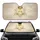Regal Golden Initial A Crown Heart Diamond Feathers Filigree - Opulent Luxury Gift Car Sunshade - 1
