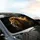 Majestic Ornate Crowned Lion Head with Glowing Mane - Powerful Luxury Car Decor Car Sunshade - 6