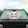 White Cat Wildflowers Floating Hearts - Home Decor for Cat Lover Car Sunshade - 4