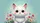 White Cat Wildflowers Floating Hearts - Home Decor for Cat Lover Car Sunshade - 7
