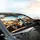Tuxedo Cats Driving Golden Fields Journey - Travel Essentials Cat Lover Gift Car Sunshade - 6
