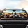 Tuxedo Cats Driving Golden Fields Journey - Travel Essentials Cat Lover Gift Car Sunshade - 4