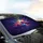 Liquid Light Cosmic Nebula Organic Forms - Cosmic Decor Gift Car Sunshade - 6