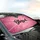Elegant Blessed Script Shimmering Pink Glitter - Faith Inspiration Gift Car Sunshade - 6