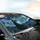 Cypress Tree Village Starry Night Sky Celestial Landscape - Post-Impressionist Art Collector Home Gift Car Sunshade - 6