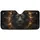 Formidable Obsidian Stone Lion Head Glowing Gold Eyes Molten Veins - Wildlife Lover Gift Car Sunshade - 3