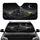 Majestic Mountain Golden Glow Crescent Moon Stars Midnight Sky - Nature Lover Gift Car Sunshade - 1