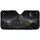 Majestic Mountain Golden Glow Crescent Moon Stars Midnight Sky - Nature Lover Gift Car Sunshade - 3