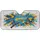Leather Handle Tennis Racket Tennis Ball Paint Splatter - Sports Lover Gift Car Sunshade - 3