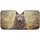 White Wolf Golden Tribal Dreamcatcher Desert Feathers - Wildlife Lover Gift Car Sunshade - 3