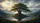 Solitary Ancient Tree Serene Lake Mountain Landscape Golden Sunbeams - Nature Lover Gift Car Sunshade - 7