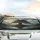 Solitary Ancient Tree Serene Lake Mountain Landscape Golden Sunbeams - Nature Lover Gift Car Sunshade - 5