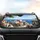 Mediterranean Coastal Village White-Sailed Boats Autumn Leaves - Travel Essentials Car Sunshade - 4