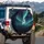 Aurora Borealis Night Sky Pine Forest - Outdoor Adventure Nature Lover Gift Spare Tire Cover - 3