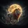 White Lion Golden Mane Golden Moon Twilight Sky Scene - Wildlife Lover Gift for Safari Enthusiasts Spare Tire Cover - 6