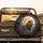 White Lion Golden Mane Golden Moon Twilight Sky Scene - Wildlife Lover Gift for Safari Enthusiasts Spare Tire Cover - 2