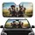 Excited Doberman Dogs High-Speed Adventure - Road Trip Travel Essentials Car Sunshade - 1