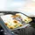 Gray Baby Elephant Golden Umbrella Sunflowers Raindrops - Wildlife Lover Car Accessory Car Sunshade - 6