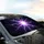 Luminous Electric Purple Magenta Lightning Bolts - Everyday Auto Accessory Gift Car Sunshade - 6