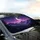 Moonlit Starry Night Mountain Forest - Nature Lover Gift Car Sunshade - 6