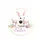 Easter Bunny Pastel Eggs Spring Flowers with Happy Easter Text - Holiday Gift Spare Tire Cover - 4