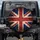Distressed Union Jack Flag Peeling Paint Texture - British Heritage Decor Gift Spare Tire Cover - 1