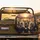 Joyful Realistic Golden Hour Shiba Inu Dogs Driving Mountain Sunset - Dog Lover Gift Spare Tire Cover - 2
