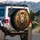 Majestic Lion Head Golden Filigree Curls Glowing Eyes & Beads - Fantasy Lover Gift Spare Tire Cover - 3