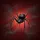 Black Widow Spider Web Crimson Red Background Smoky Mist - Halloween Decor Gift Spare Tire Cover - 6