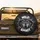 Fierce Golden-Eyed Grey Wolf Wild Spirit - Wildlife Lover Gift Spare Tire Cover - 2