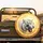 Majestic White Tiger Roaring Fangs Golden Swirls - Wildlife Lover Car Accessory Gift Spare Tire Cover - 2