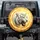 Majestic White Tiger Roaring Fangs Golden Swirls - Wildlife Lover Car Accessory Gift Spare Tire Cover - 1