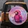 Parrot Sunglasses Crown Amethyst Crystals Holographic - Wildlife Lover Gift for Animal Lover Spare Tire Cover - 5