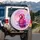 Parrot Sunglasses Crown Amethyst Crystals Holographic - Wildlife Lover Gift for Animal Lover Spare Tire Cover - 3