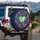 Bicycles Heart Earths Group Ride - Global Cycling Lifestyle Gift Spare Tire Cover - 3