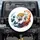 Roaring White Tiger Golden Mane Japanese Waves Fire - Wildlife Lover Gift Spare Tire Cover - 1