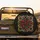 Lush Blooming Roses Rosebuds Foliage Golden Baroque Scrollwork Accents Spare Tire Cover - 2