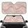 Swirling Liquid Marble Pale Rose Pink Gold Glitter Waves Car Sunshade - 1