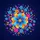 Psychedelic Glowing Floral Shimmering Stardust Field - Nature Lover Everyday = Decor Gift Spare Tire Cover - 6