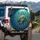 Sea Turtle Geometric Coral Ancient Compass Rose Ocean Lover Gift Spare Tire Cover - 3