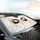 Realistic Closed Female Eyes Long Lashes - Lifestyle Accessory Gift for Women Car Sunshade - 6