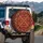 Damask Tapestry Arabesque Floral Leaf Diamond Scroll Spare Tire Cover - 3