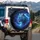 Majestic Blue Tiger Celestial Night Sky - Wildlife Lover Gift Spare Tire Cover - 3