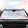 Cherry Blossom Branch Falling Petals - Travel Essentials Car Sunshade - 4