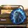 Lion Head Electric Blue Lightning - Wildlife Lover Gift for Animal Lovers Spare Tire Cover - 2
