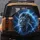 Lion Head Electric Blue Lightning - Wildlife Lover Gift for Animal Lovers Spare Tire Cover - 5