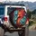 Majestic Phoenix Peony - Mythical Creature Decor Gift for Fantasy Lovers & Collectors Spare Tire Cover - 3
